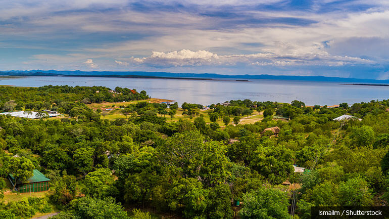 Panoramic view over Lake Kariba, Zimbabwe