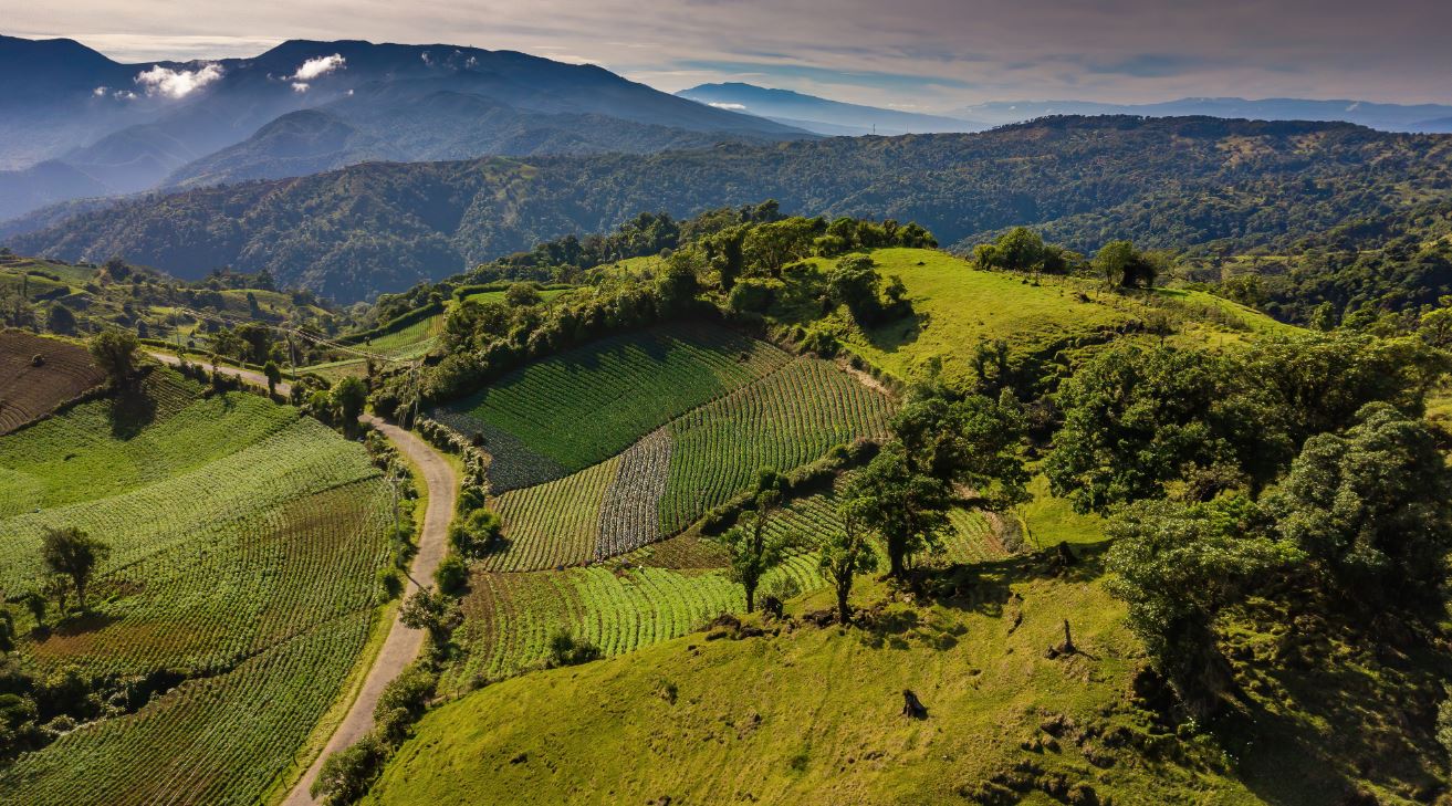 Green rolling hills and mountains in Costa Rice (Raul Cole/Shutterstock)