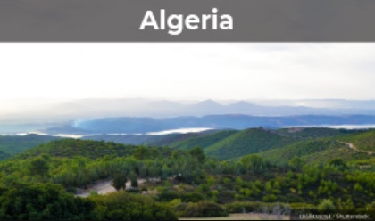 View over Tikjda national park and Lake Algeria