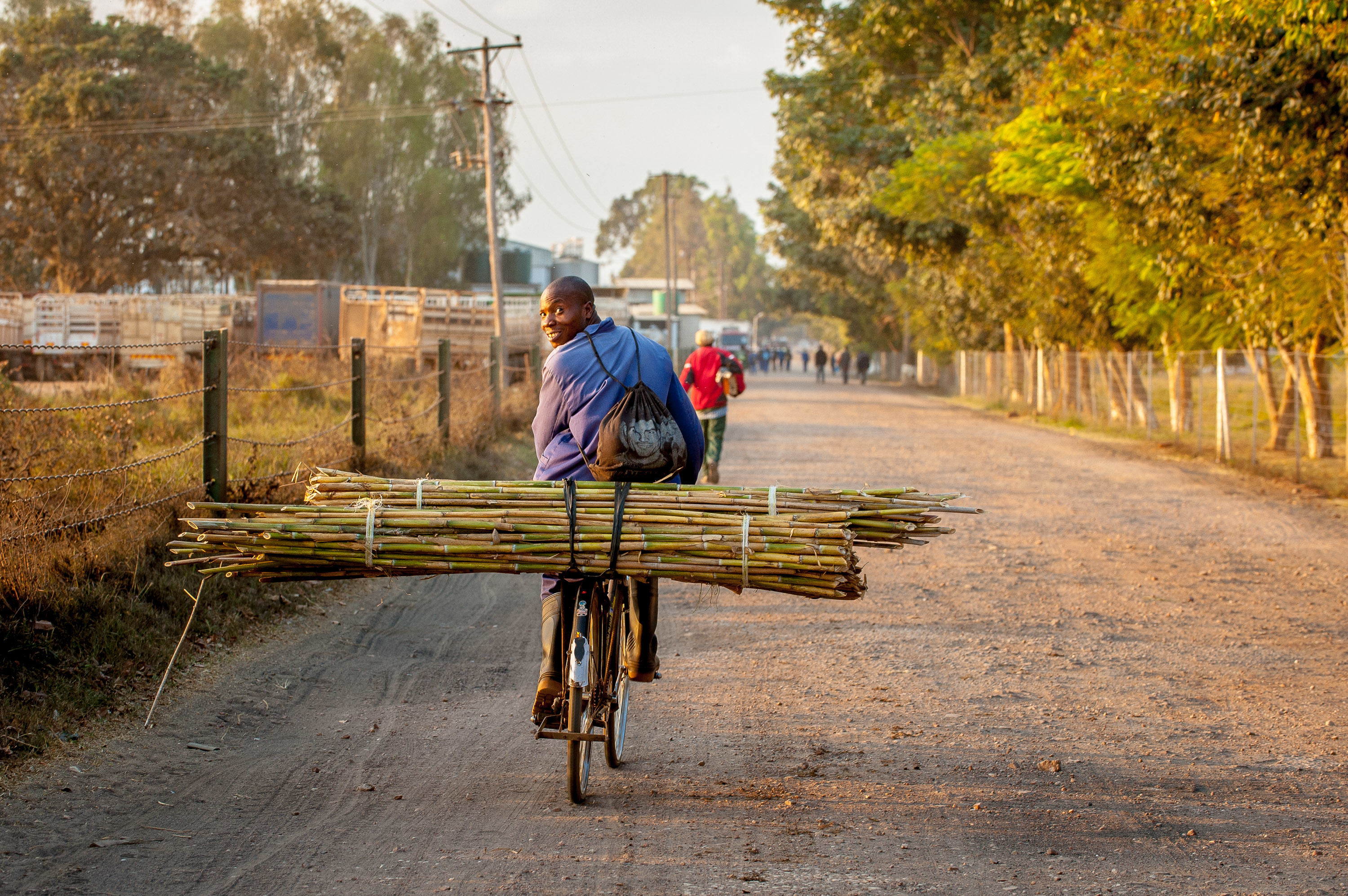 man on bicycle