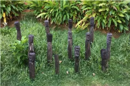 Carvings made by the Kalinago indigenous people in Dominica. Photo credit: Valentina Futac
