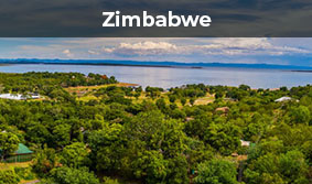 Panoramic view over Lake Kariba, Zimbabwe