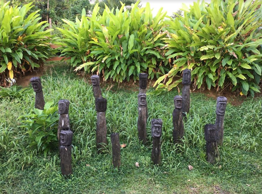 Carvings made by the Kalinago indigenous people in Dominica. Photo credit: Valentina Futac. 