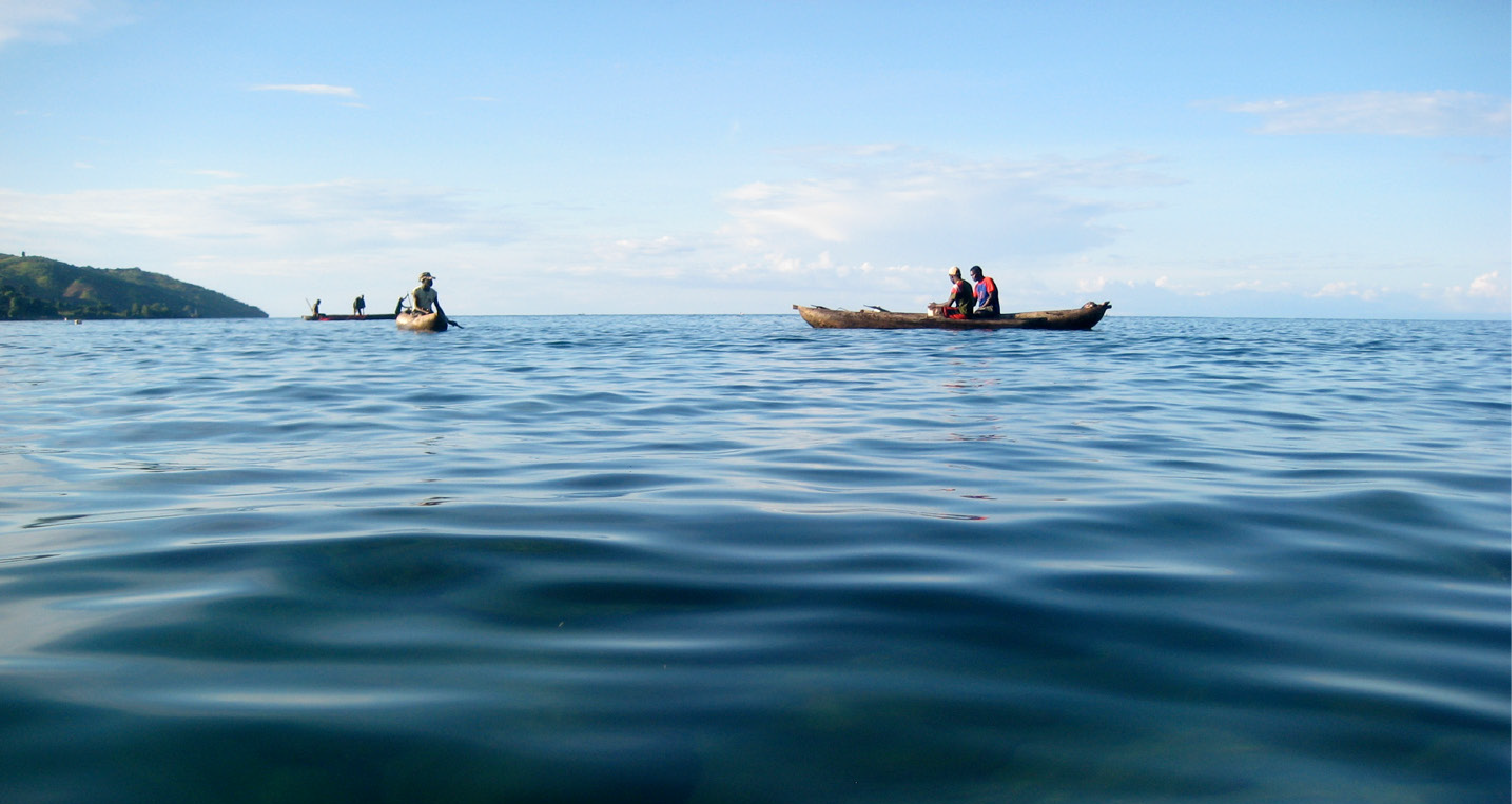Fisherman in the sea 